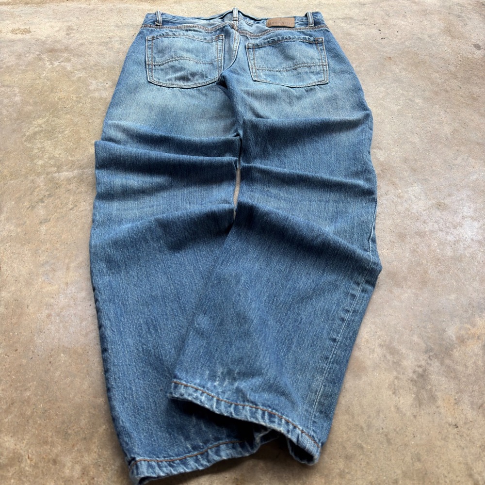 Vintage Y2K Aeropostale Essex Straight Leg Workwear Denim Jeans Blue 32x 32 (i3)